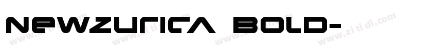 NewZurica Bold字体转换